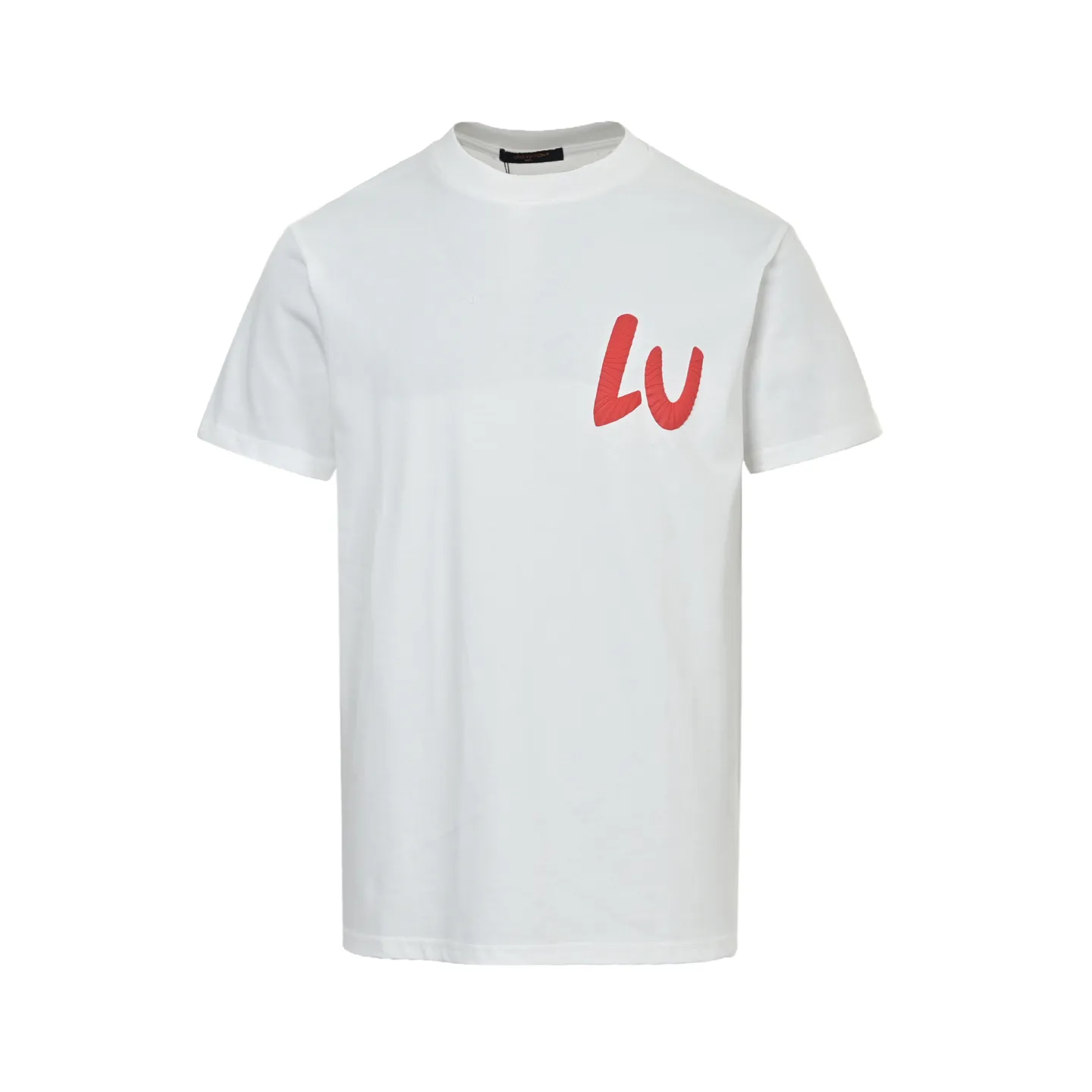 Louis Vuitton/Louis Vuitton colorful letter foam printed short sleeves